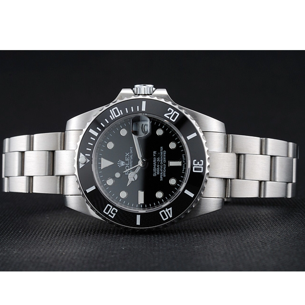 Rolex copies cheap Dial Rolex Date Stainless Black 1454153 Bracelet Steel Submariner 0701